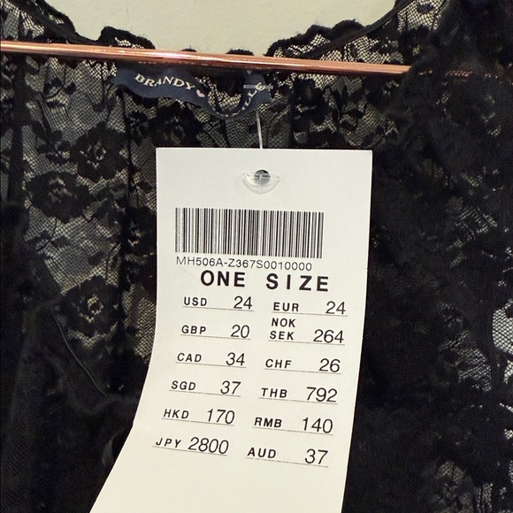 Brandy Melville Black Lace Tank Top - Picture 4 of 8